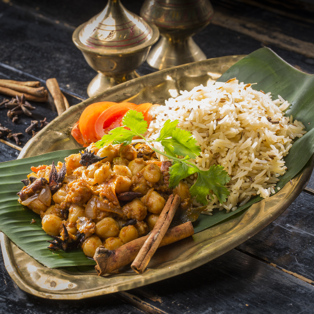 Chole with Jeera Rice